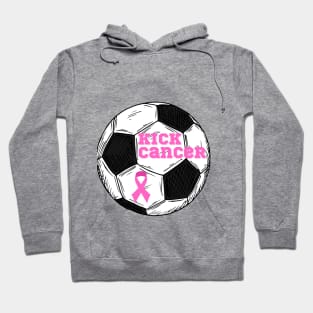 Kick cancer soccer Hoodie